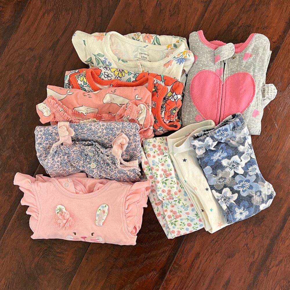 9pc 12mo Girls Bundle